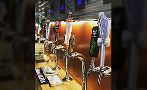 Huge selection of beer on tap.