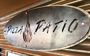 Pizza Patio Metal Sign